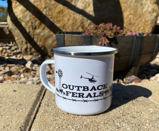 Enamel mugs