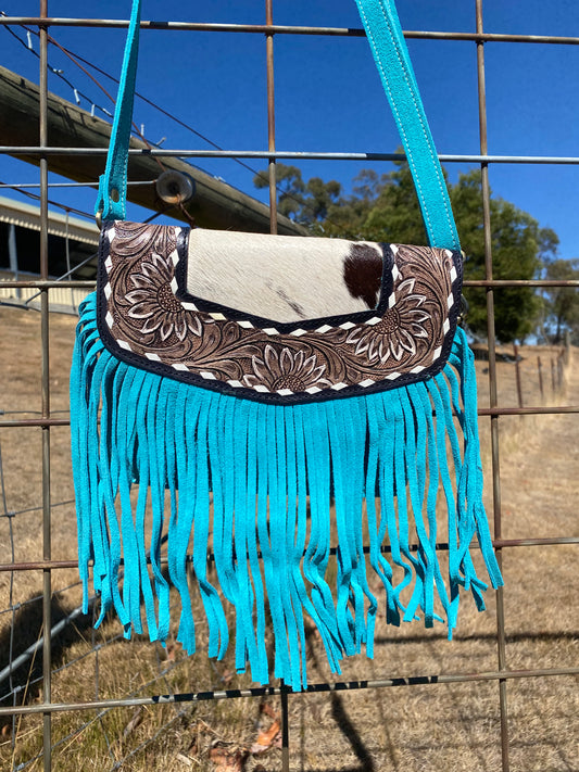 Cowhide handbag