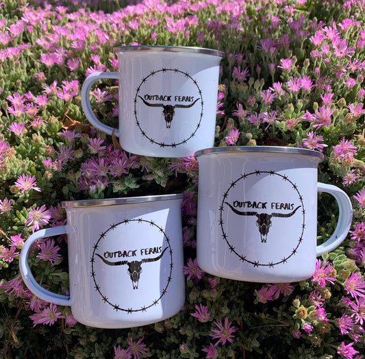 Enamel mugs